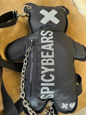 Spicybear glitter Rare Hard to find New limited unisex Crossbody bag